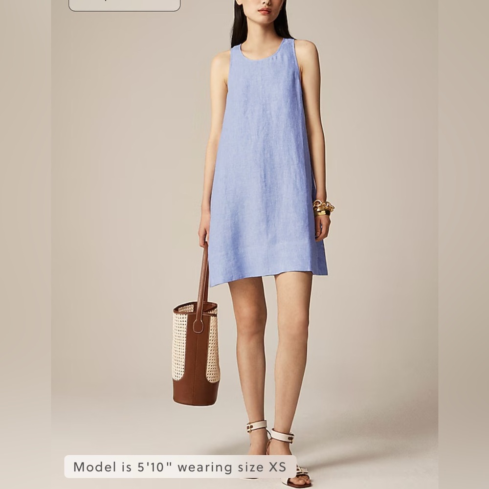 J.Crew Franco shift dress in linen